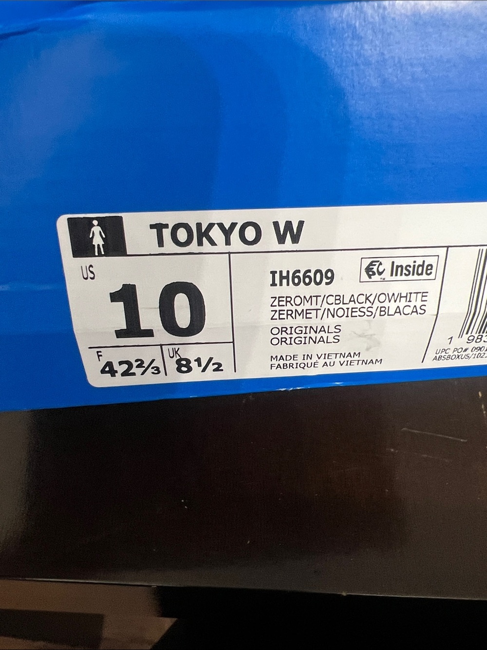 adidas Tokyo Women’s Sneakers in White and Navy - Picture 4 of 6
